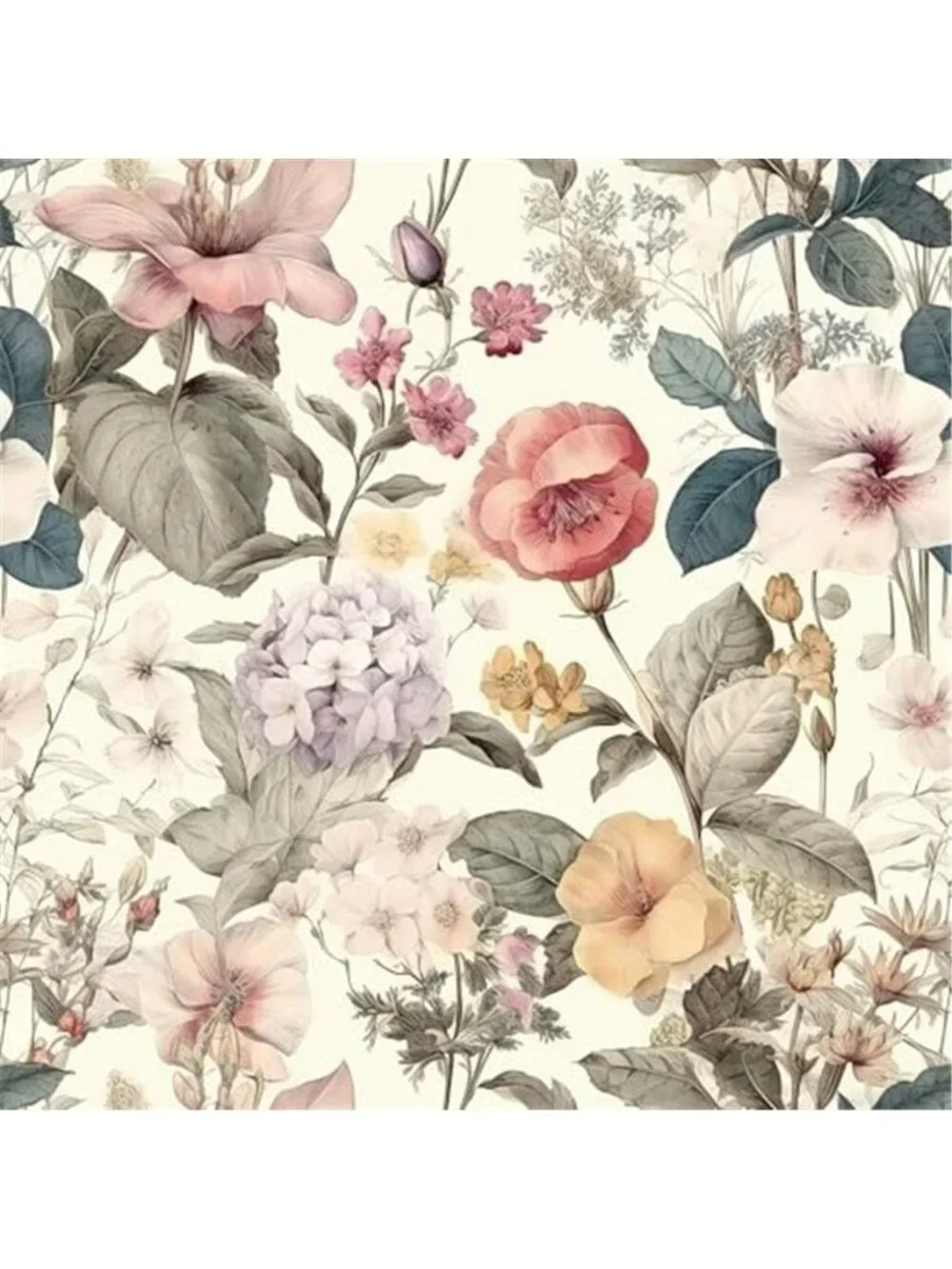 Peel Stick Wallpaper Floral Boho Vintage Poppy Removable Self Adhesive Vinyl